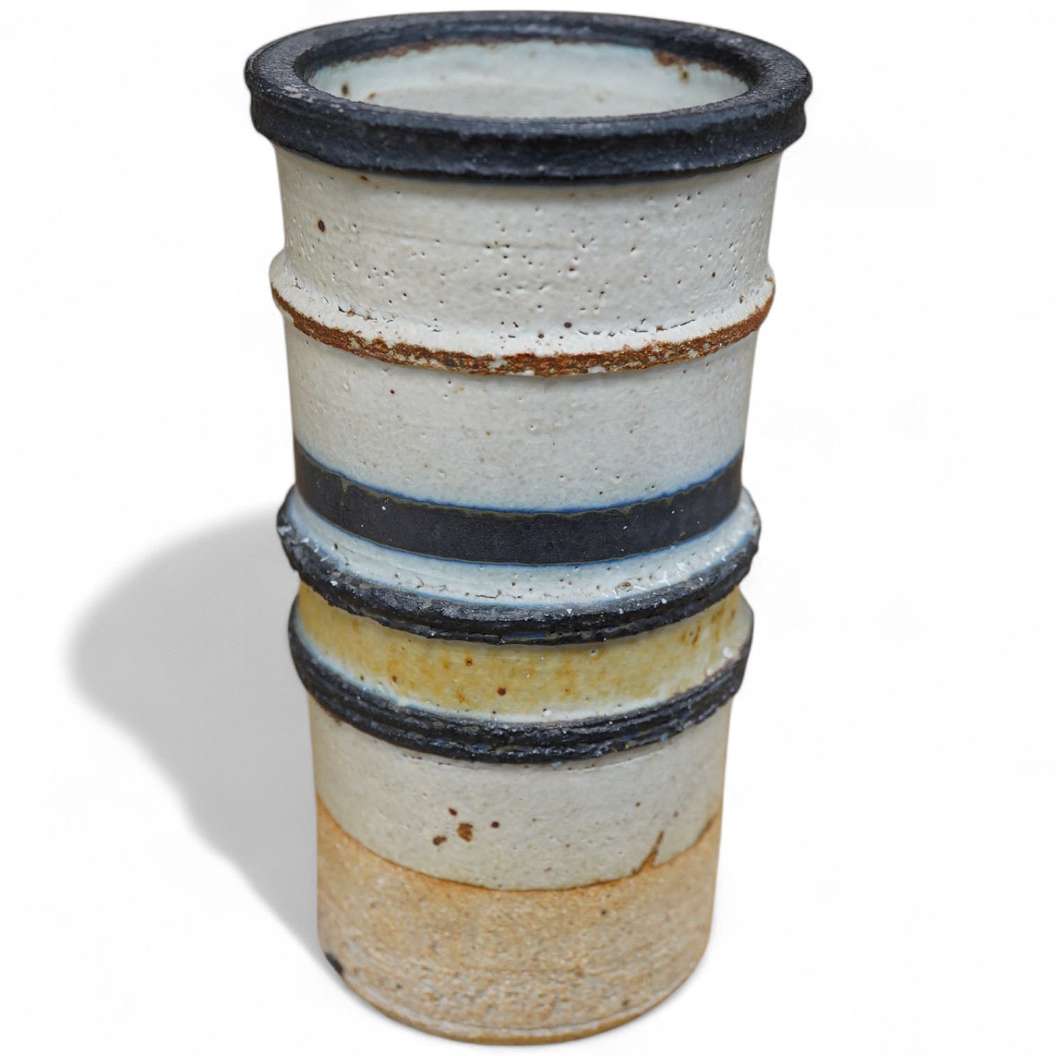 Robin Welch (1936-2019), a banded cylindrical vase, 18cm